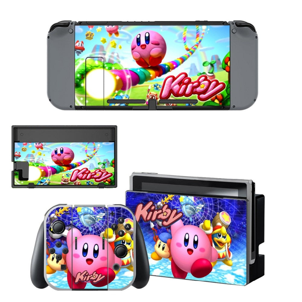 VINYL SKIN STICKER Kirby DECAL COVER for Nintend Switch Console and Joy-Con Controlle