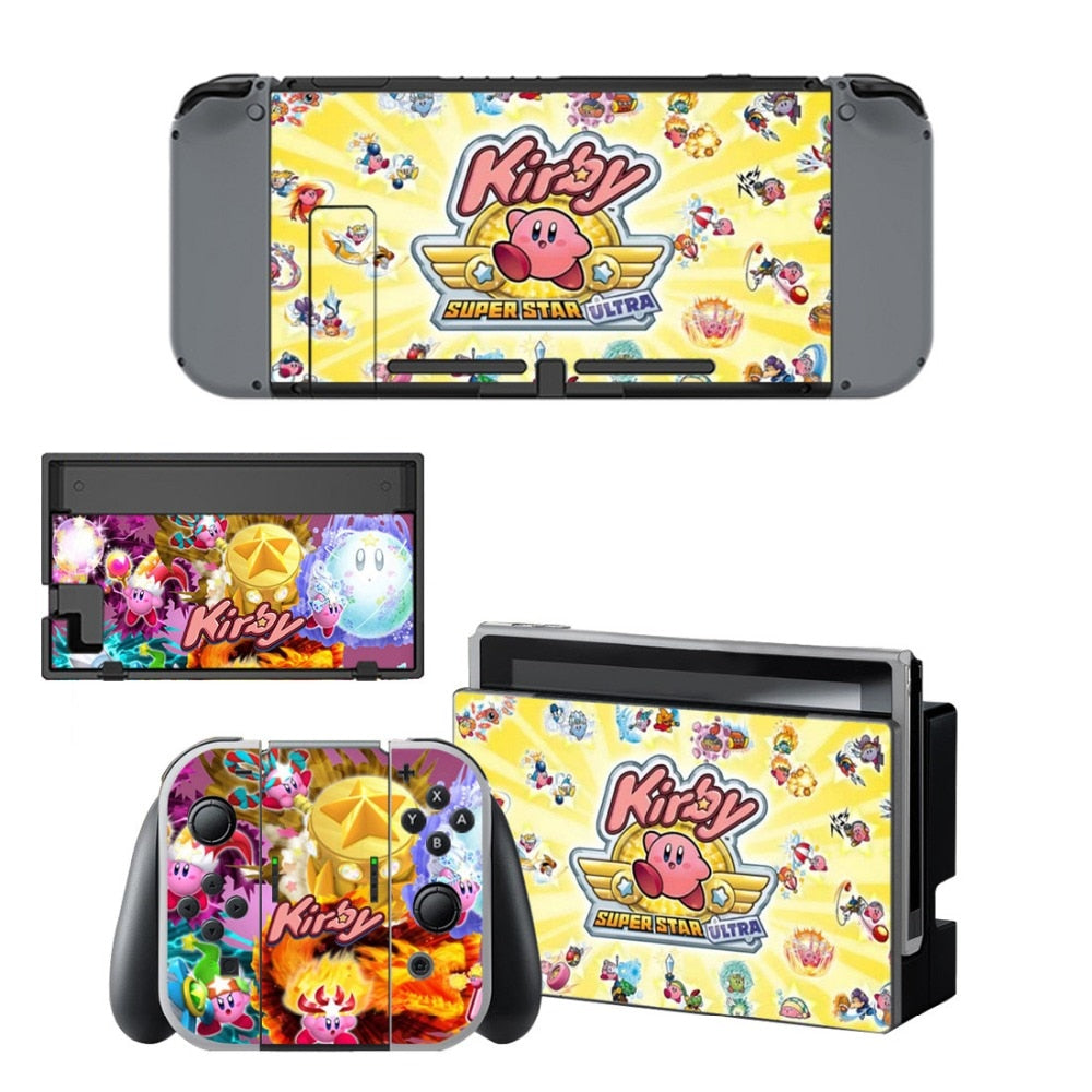 VINYL SKIN STICKER Kirby DECAL COVER for Nintend Switch Console and Joy-Con Controlle