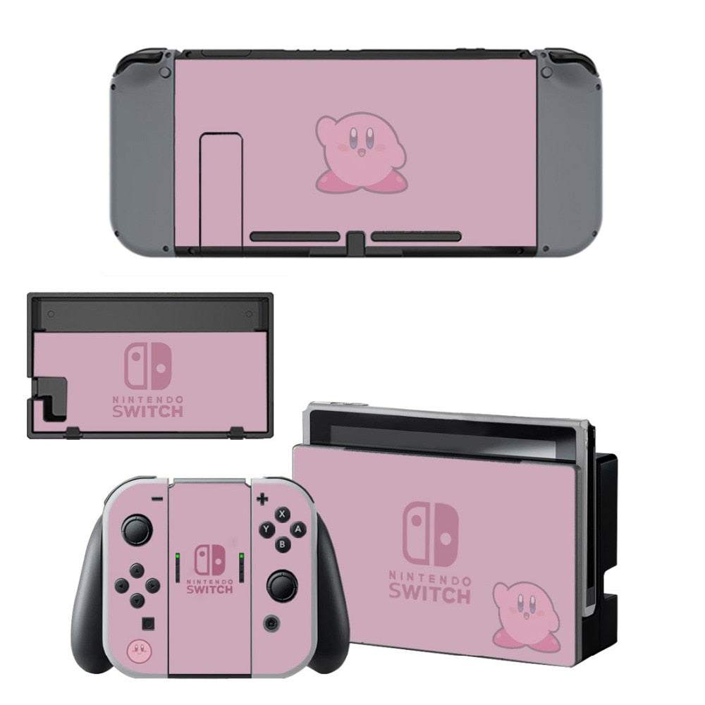 VINYL SKIN STICKER Kirby DECAL COVER for Nintend Switch Console and Joy-Con Controlle