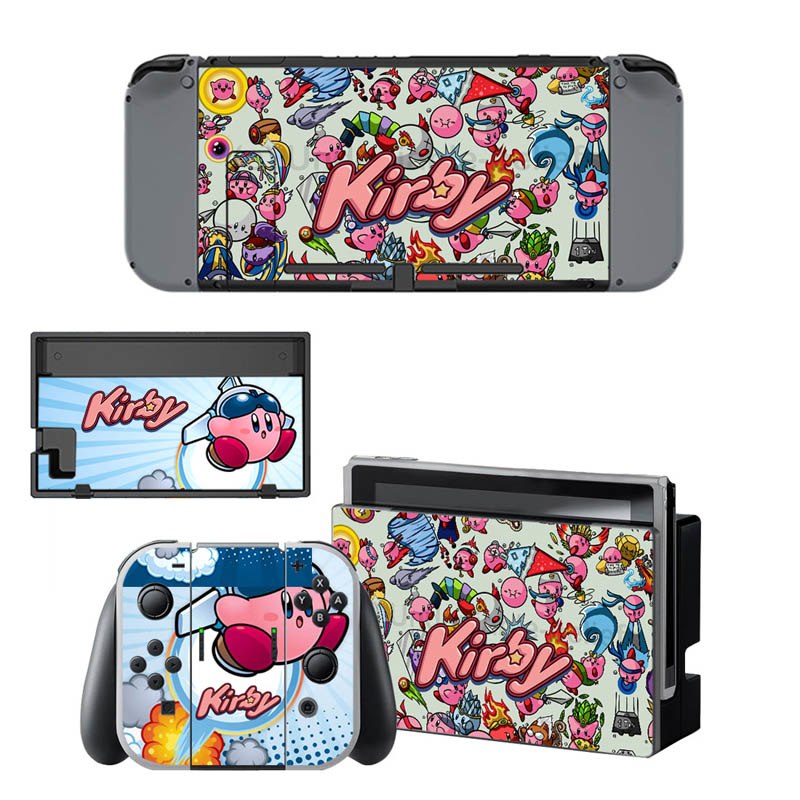 VINYL SKIN STICKER Kirby DECAL COVER for Nintend Switch Console and Joy-Con Controlle