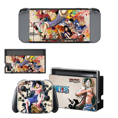 VINYL SKIN STICKER ONE PIECE DECAL COVER for Nintend Switch Console and Joy-Con Controlle
