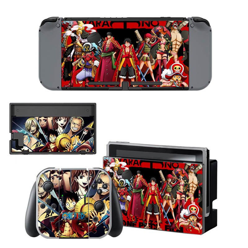 VINYL SKIN STICKER ONE PIECE DECAL COVER for Nintend Switch Console and Joy-Con Controlle