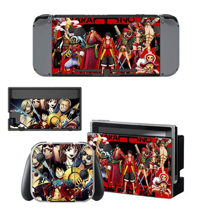 VINYL SKIN STICKER ONE PIECE DECAL COVER for Nintend Switch Console and Joy-Con Controlle