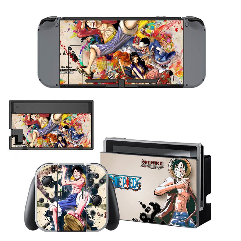 VINYL SKIN STICKER ONE PIECE DECAL COVER for Nintend Switch Console and Joy-Con Controlle