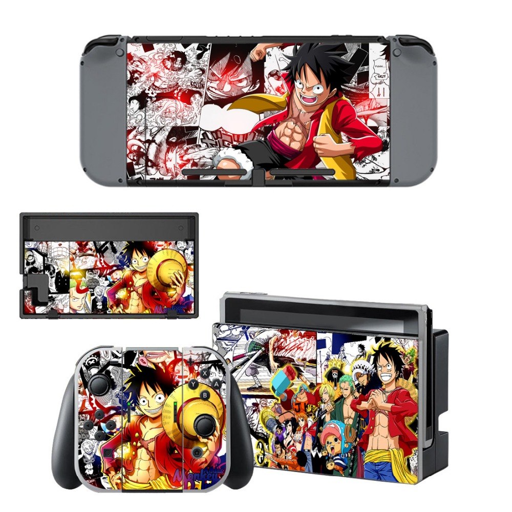 VINYL SKIN STICKER ONE PIECE DECAL COVER for Nintend Switch Console and Joy-Con Controlle