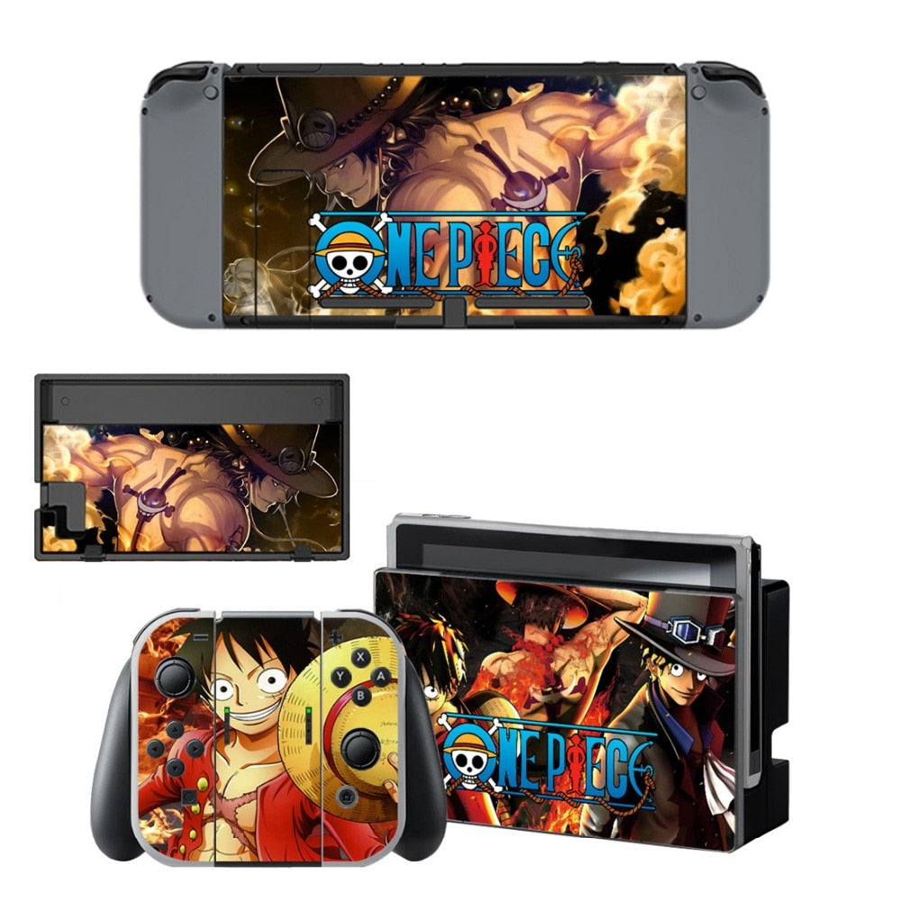 VINYL SKIN STICKER ONE PIECE DECAL COVER for Nintend Switch Console and Joy-Con Controlle