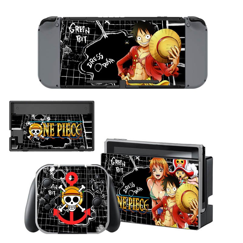 VINYL SKIN STICKER ONE PIECE DECAL COVER for Nintend Switch Console and Joy-Con Controlle
