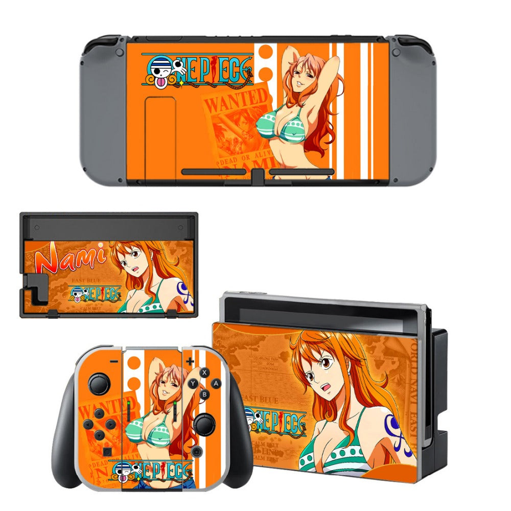 VINYL SKIN STICKER ONE PIECE DECAL COVER for Nintend Switch Console and Joy-Con Controlle