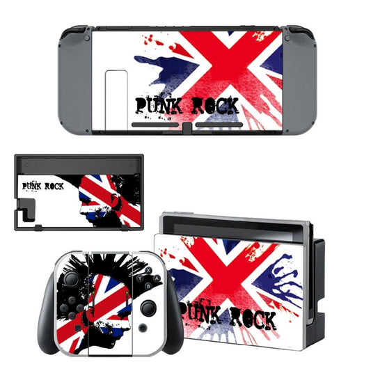 VINYL SKIN STICKER PUNK ROCK DECAL COVER for Nintend Switch Console and Joy-Con Controlle