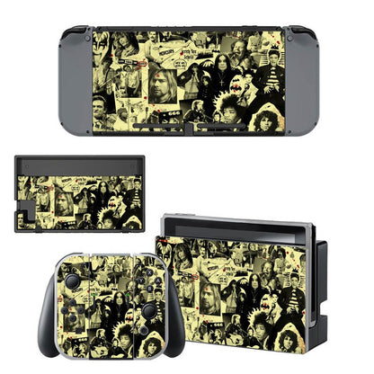 VINYL SKIN STICKER PUNK ROCK DECAL COVER for Nintend Switch Console and Joy-Con Controlle