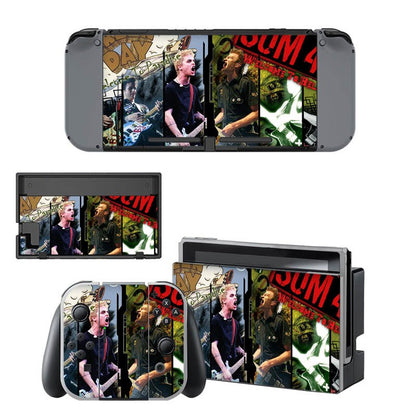 VINYL SKIN STICKER PUNK ROCK DECAL COVER for Nintend Switch Console and Joy-Con Controlle