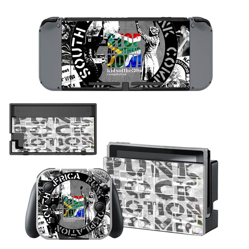 VINYL SKIN STICKER PUNK ROCK DECAL COVER for Nintend Switch Console and Joy-Con Controlle