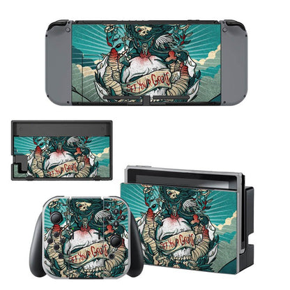 VINYL SKIN STICKER PUNK ROCK DECAL COVER for Nintend Switch Console and Joy-Con Controlle