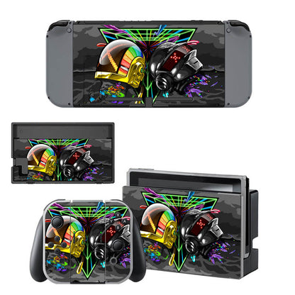 VINYL SKIN STICKER PUNK ROCK DECAL COVER for Nintend Switch Console and Joy-Con Controlle