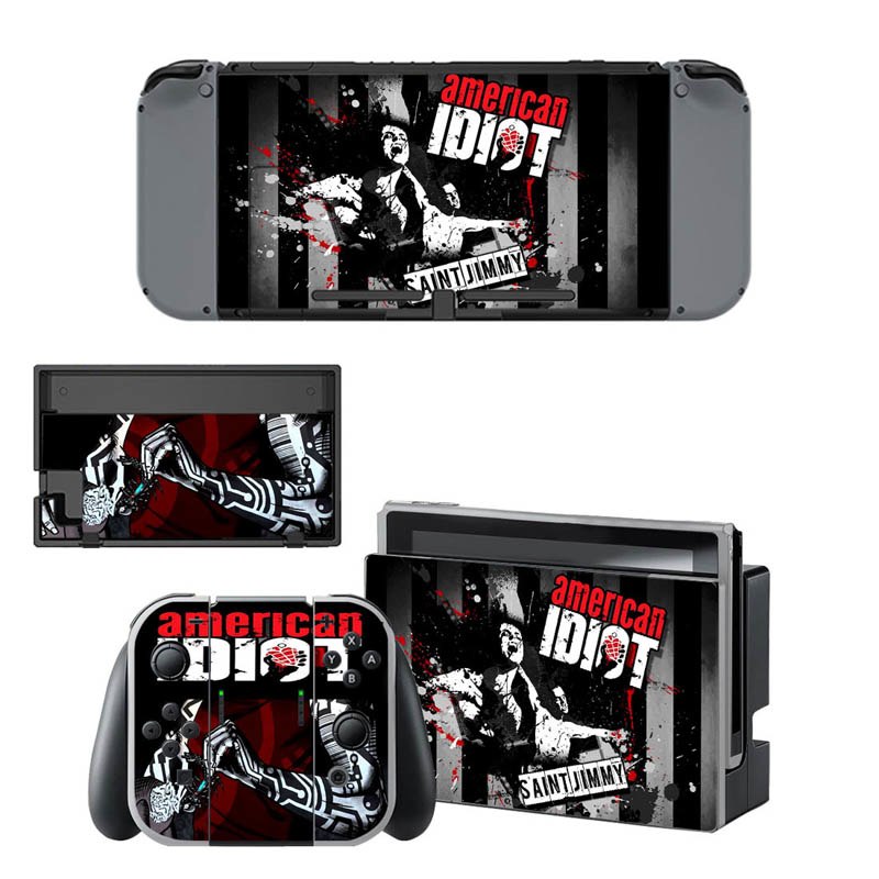 VINYL SKIN STICKER PUNK ROCK DECAL COVER for Nintend Switch Console and Joy-Con Controlle