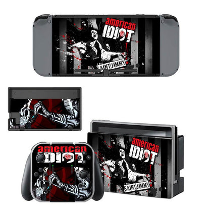 VINYL SKIN STICKER PUNK ROCK DECAL COVER for Nintend Switch Console and Joy-Con Controlle