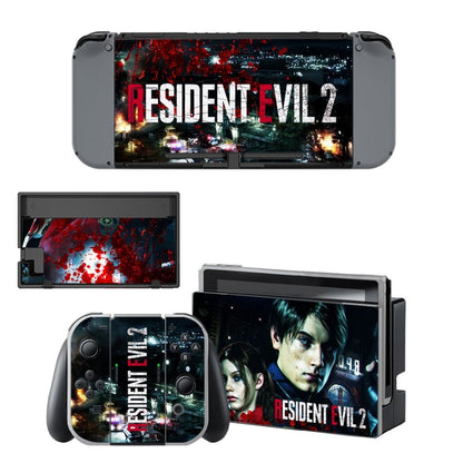 VINYL SKIN STICKER Resident Evil 2 DECAL COVER for Nintend Switch Console and Joy-Con Controlle