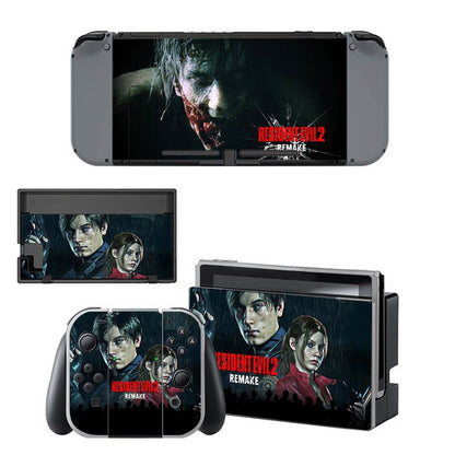 VINYL SKIN STICKER Resident Evil 2 DECAL COVER for Nintend Switch Console and Joy-Con Controlle