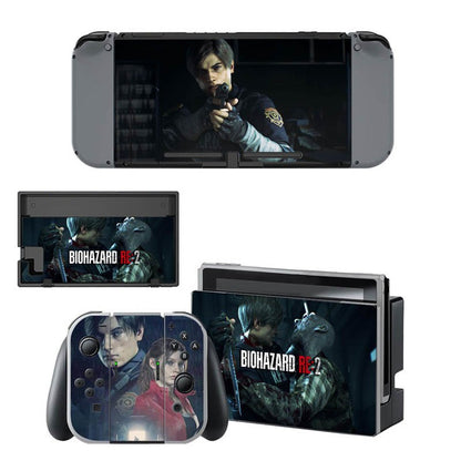 VINYL SKIN STICKER Resident Evil 2 DECAL COVER for Nintend Switch Console and Joy-Con Controlle
