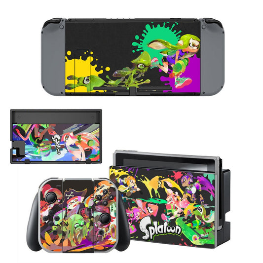 VINYL SKIN STICKER Splatoon 2 DECAL COVER for Nintend Switch Console and Joy-Con Controlle