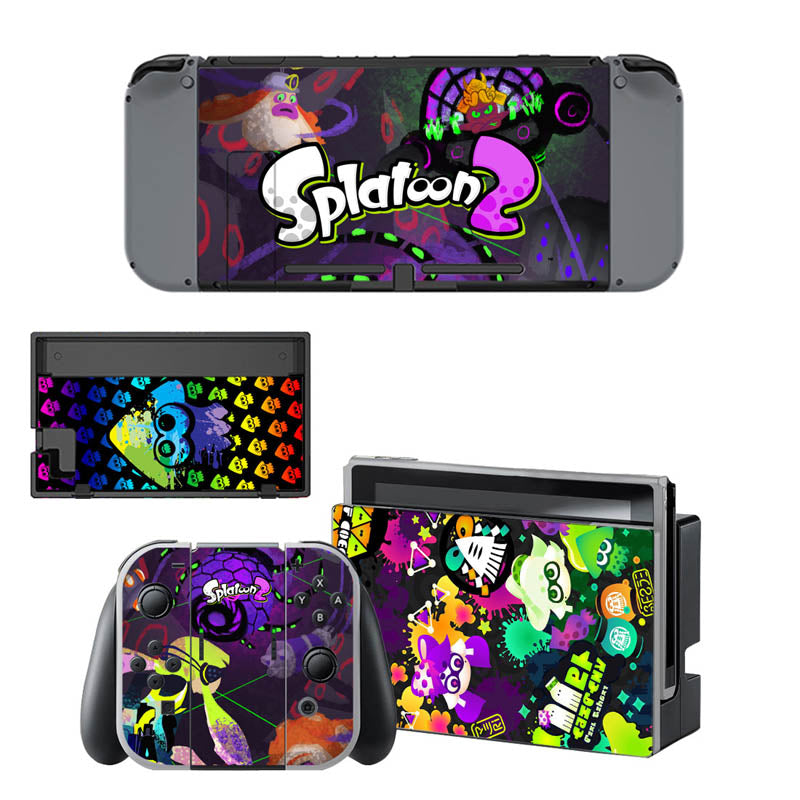 VINYL SKIN STICKER Splatoon 2 DECAL COVER for Nintend Switch Console and Joy-Con Controlle