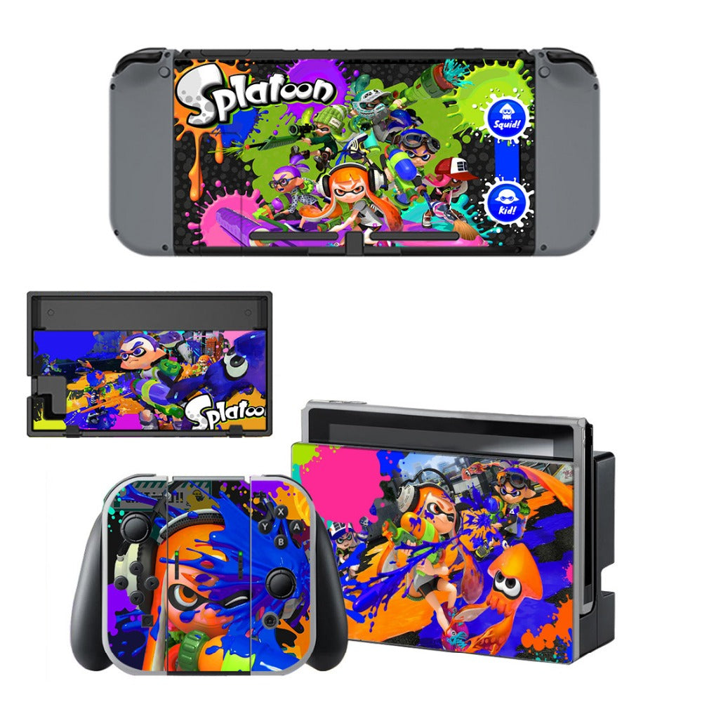 VINYL SKIN STICKER Splatoon 2 DECAL COVER for Nintend Switch Console and Joy-Con Controlle