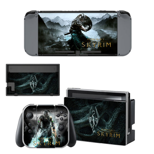 VINYL SKIN STICKER The Elder Scrolls :Skyrim DECAL COVER for Nintend Switch Console and Joy-Con Controlle