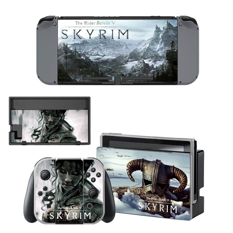 VINYL SKIN STICKER The Elder Scrolls :Skyrim DECAL COVER for Nintend Switch Console and Joy-Con Controlle
