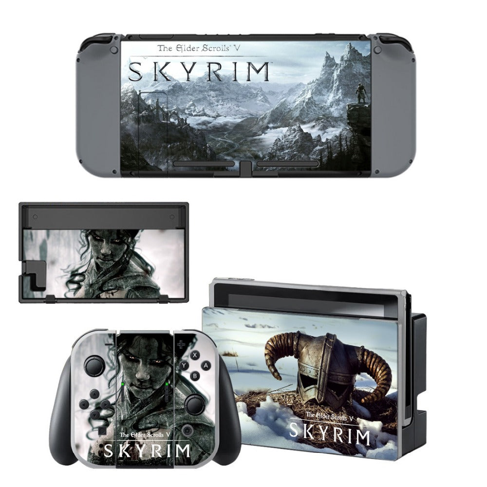 VINYL SKIN STICKER The Elder Scrolls :Skyrim DECAL COVER for Nintend Switch Console and Joy-Con Controlle