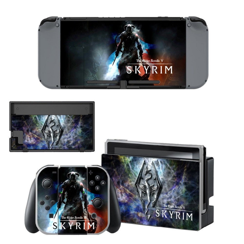 VINYL SKIN STICKER The Elder Scrolls :Skyrim DECAL COVER for Nintend Switch Console and Joy-Con Controlle