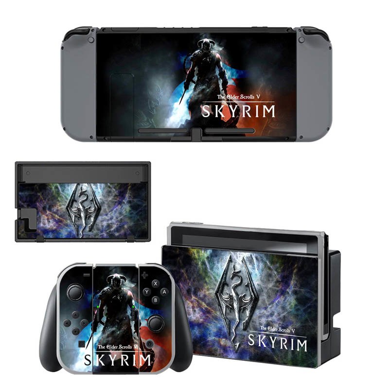 VINYL SKIN STICKER The Elder Scrolls :Skyrim DECAL COVER for Nintend Switch Console and Joy-Con Controlle