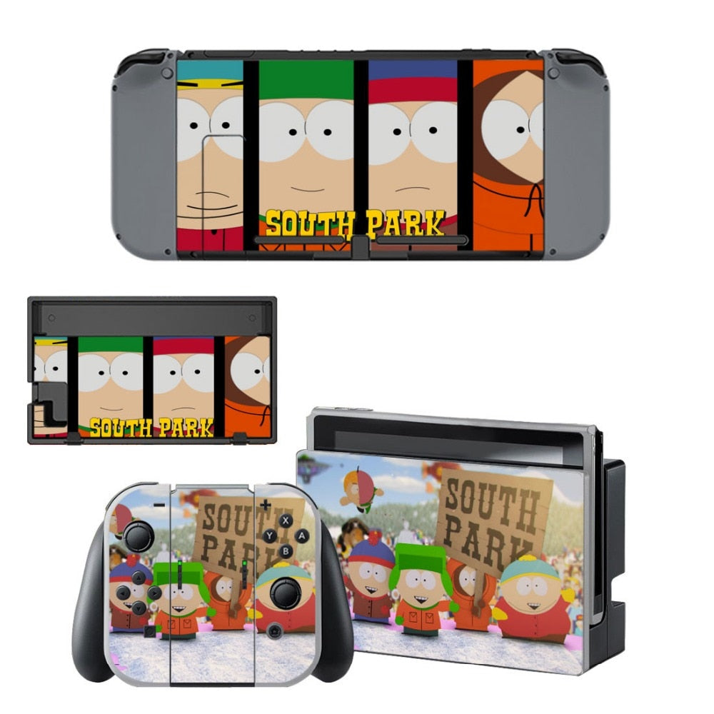 VINYL SKIN STICKER south park DECAL COVER for Nintend Switch Console and Joy-Con Controlle