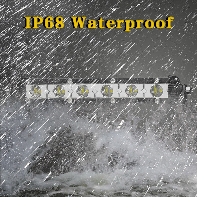 VISORAK 2pcs 7" LED Work Light Bar 18W Spot Offroad Fog LED Light Bar For 4X4 4WD Jeep Truck ATV SUV Pickup 12V 24V LED Beams