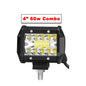VISORAK 4 Inch 60W LED Work Light Bar Combo Offroad Motorcycle Foglights LED Light Bar For Pickup 4WD 4x4 ATV UTV SUV Jeep Truck