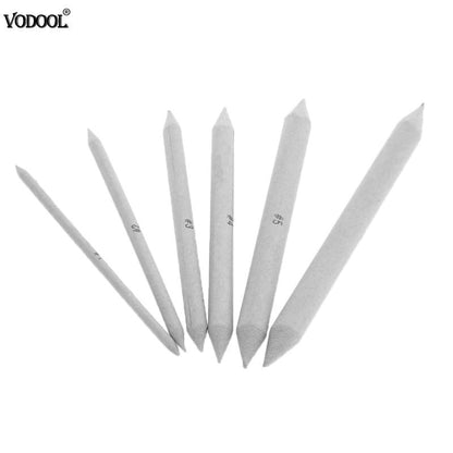 VODOOL 6 Pcs Solid Paper Pen Art Painting White Pen 6 Sizes Sketching Art Drawing Painting Tools Kit Student School Supplies