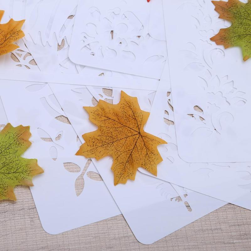 VODOOL Butterfly Hollow DIY Drawing Stencils Template Painting Art Craft Scrapbooking Cards Album Stencils Ruler School Supplies