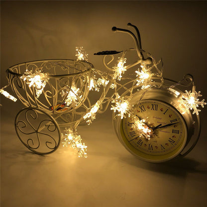 VOILEY 3M 20LED Snow Fairy String Light Wedding Party String Lamp Outdoor Garden Light Christmas Lighting Home Wall Decoration,9