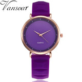 Vansvar Fashion Jelly Silicone Women Watches Luxury Brand Casual Ladies Quartz Clock Wristwatches Clock Montre Femme