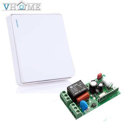 Vhome Wireless button Remote Control  RF 433 Mhz 220V Switch Learning Code Receiver Transmitter Hall Bedroom Ceiling Lights