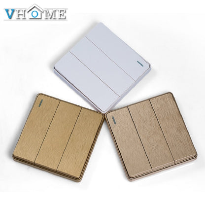 Vhome button remote control wireless RF 433mhz Wall Panel  For Hall Bedroom Ceiling Lights Wall Lamps Wireless Garage Door