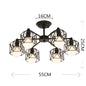 Vintage Chandeliers Multiple Rod Wrought Iron Ceiling Lamp E27 Bulb Living Room Lamparas for Home Lighting Fixtures