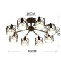 Vintage Chandeliers Multiple Rod Wrought Iron Ceiling Lamp E27 Bulb Living Room Lamparas for Home Lighting Fixtures
