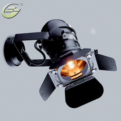 Vintage Mini Wall Lamp Base GU10/E26/E27 Industrial Light Retro Lamp Adjustable 4 Leaf for Coffee Bar Lights Lighting Fixture