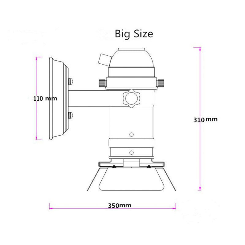 Vintage Mini Wall Lamp Base GU10/E26/E27 Industrial Light Retro Lamp Adjustable 4 Leaf for Coffee Bar Lights Lighting Fixture