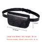 Vintage Waist Bag Women Alligator PU Leather Belt Bag Waist Pack Travel Belt Wallets Fanny Bags Ladies Fit 5.5 inches phones
