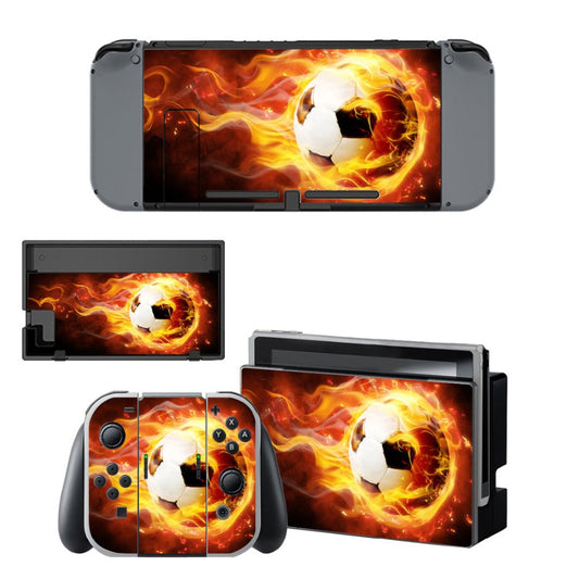 Vinyl Skin Decal Sticker Wrap for Nintendo Switch Console Joy-Con Dock Skins -Football