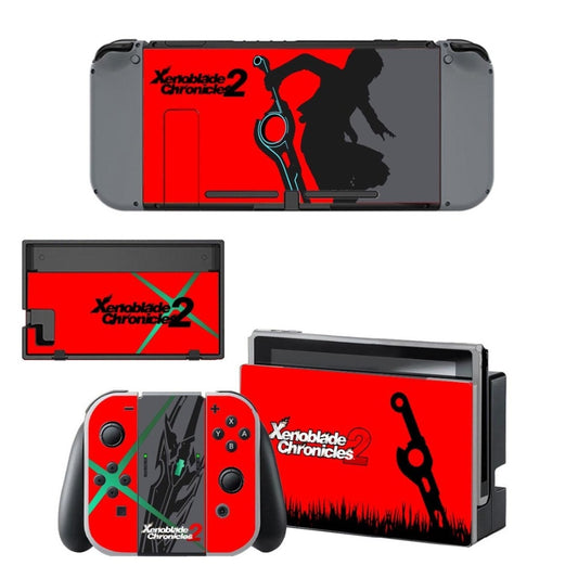 Vinyl Skin Decal Sticker Wrap for Nintendo Switch Console Joy-Con Dock Skins -Xenoblade Chronicles 2