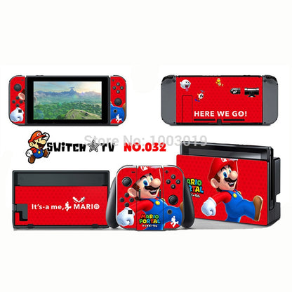 Vinyl Skins Sticker for Pokemen/Zelda Decal Cover Set for Nintend Switch Console And Joy-Con Controlle