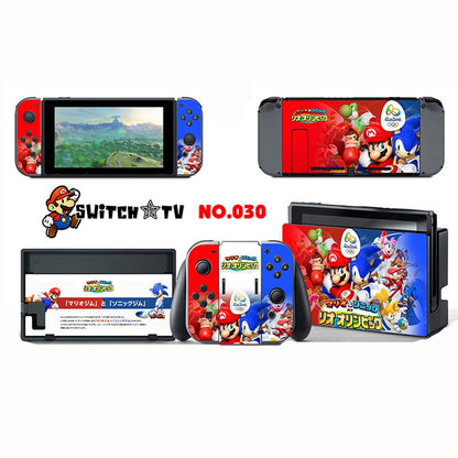 Vinyl Skins Sticker for Pokemen/Zelda Decal Cover Set for Nintend Switch Console And Joy-Con Controlle