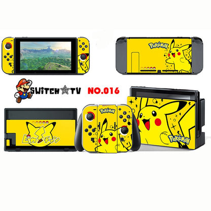 Vinyl Skins Sticker for Pokemen/Zelda Decal Cover Set for Nintend Switch Console And Joy-Con Controlle